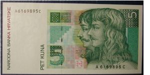 Croatia 5 Kuna 1993

NOT FOR SALE Banknote