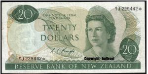$20 Knight YJ* (replacement note) Banknote