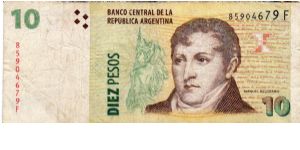 Denominacion: 10 Pesos Banknote