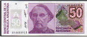 50 Ausrales__

Pk 326 Banknote