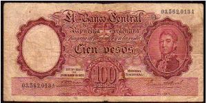 100 Pesos__
Pk 267a__

L.12155 
of 28-03-1935
 Banknote