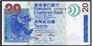 20 Dollars

Pk 291
==================
Standard Chartered Bank

01-July-2003
================== Banknote