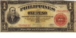 PI-89c Philippine 1 Pesos note. Banknote
