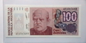Argentina ND(1985) 100 Austral KP# 327  Banknote