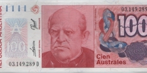 Argentina 100 Australes Banknote