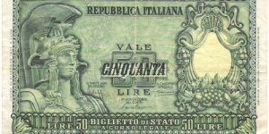 50 Lire(1951) Banknote