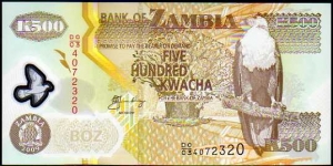 500 Kwacha__pk# 43 g__Polymer Banknote