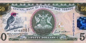 TRINIDAD and TOBAGO
50 DOLLARS Banknote