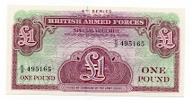 1 Pound British Armed Forces Banknote