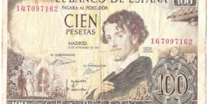 100 Pesetas(1965) Banknote