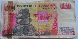 Zimbabwe $500 
