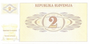 2 Tolarja Banknote
