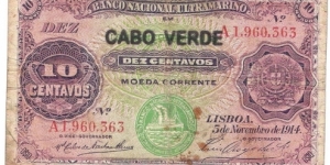 10 Centavos(1921 overprint) Banknote