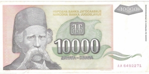 10.000 Dinara Banknote