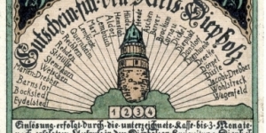 75 Pf. Notgeld Diepholz - 1 Banknote