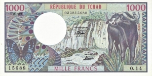 CHAD 1000 Francs
1980 Banknote