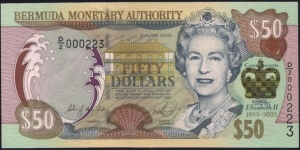 $50 Queen Elizabeth II Commemorative Issue Banknote