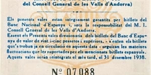 Banknote from Andorra