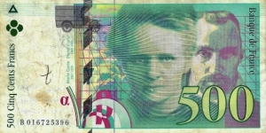 FRANCE 500 Francs 1994 Banknote