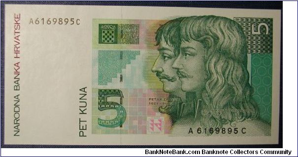 Croatia 5 Kuna 1993

NOT FOR SALE Banknote