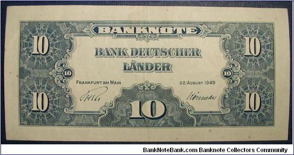 Banknote from Germany year 1949