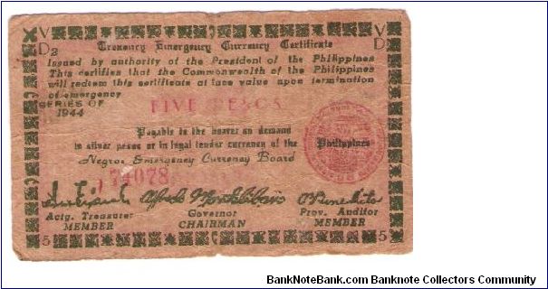 type emergency money Banknote