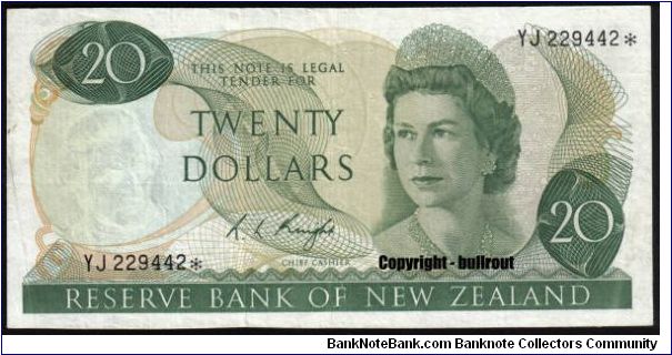 $20 Knight YJ* (replacement note) Banknote