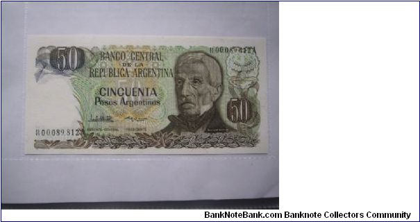 Argentina 50 Pesos banknote in UNC condition Banknote