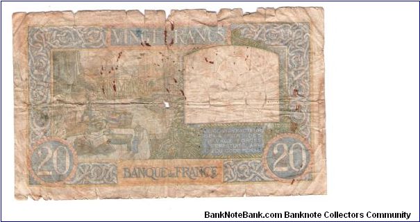 Banknote from France year 1941