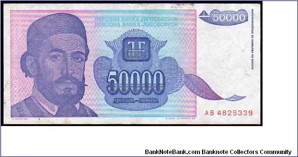 50'000 Dinara

Pk 130 Banknote