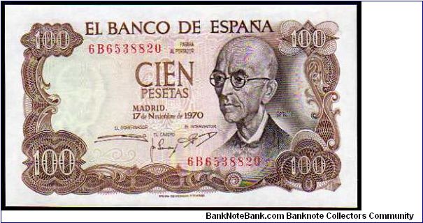 100 Pesetas
Pk 152 Banknote