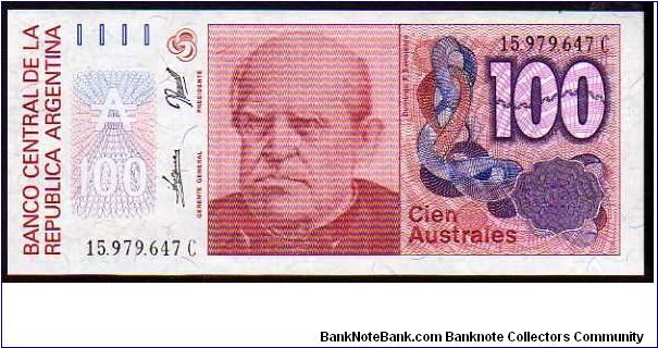 100 Australes__

Pk 327 Banknote