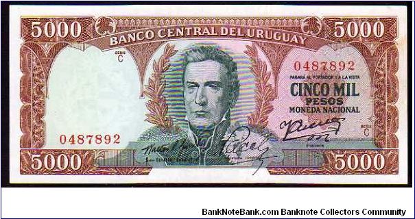 5000 Pesos
Pk 50b Banknote