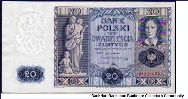 20 Zlotych
Pk 77 Banknote