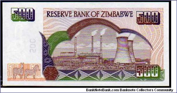Banknote from Zimbabwe year 2001