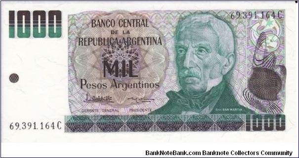 1000 Pesos Argentinos P317b Banknote