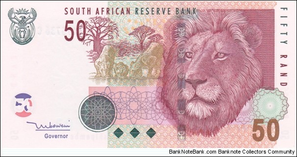 South Africa P130 (50 rand 2005) Banknote