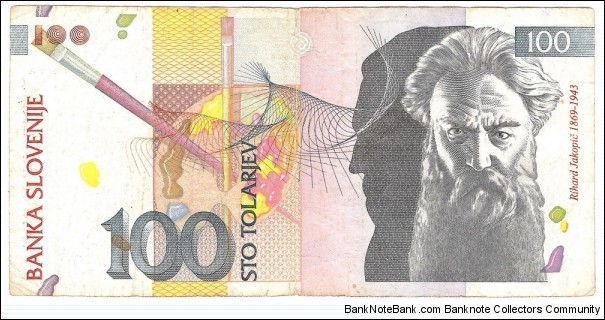 100 Tolarjev Banknote