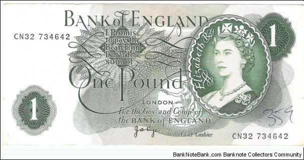 1 Pound Sterling(1960) Banknote