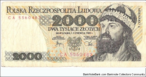 2000 Zloty  Banknote