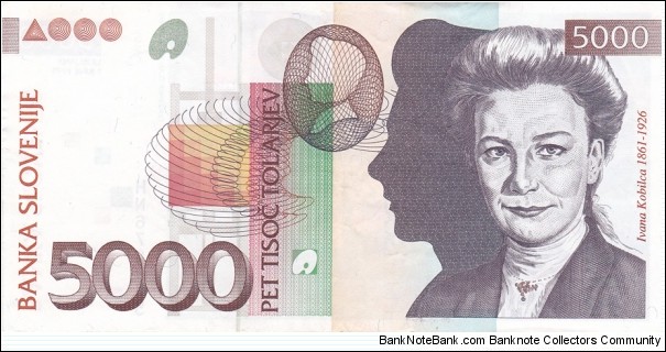 Slovenia P19a (5000 tolarjev 1/6-1993) Banknote