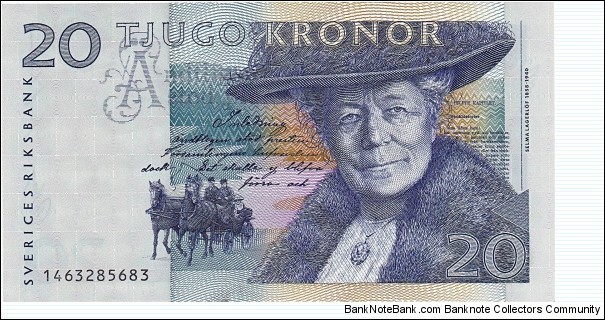 Sweden 20 kronor 1991 Banknote
