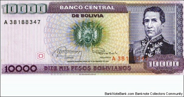 10000 Pesos Banknote