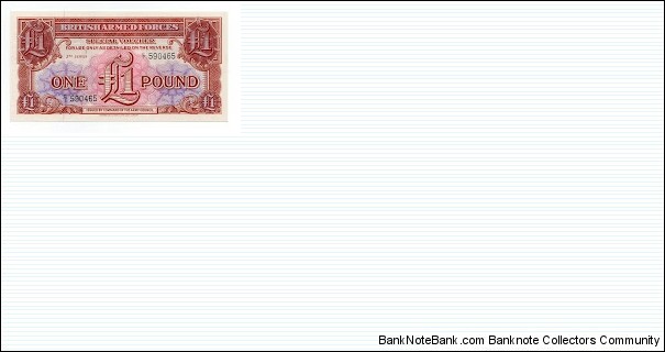 1 Pound British Armed Forces Banknote