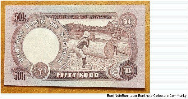 Banknote from Nigeria year 1975