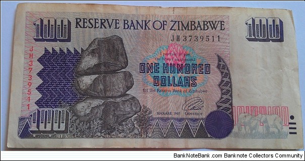 Zimbabwe $100 