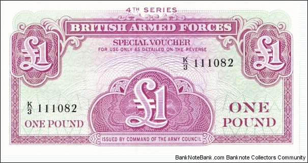 British Armed Forces, 1 pound Banknote
