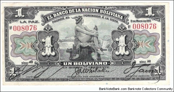 1 Boliviano(1911) Banknote