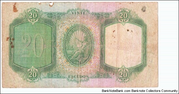 Banknote from Portugal year 1951
