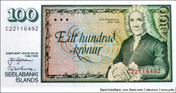 100 Krónur Banknote